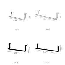 Stainless Steel Rust-Proof Towel Rack, Self-Adhesive, No Drilling Required, Modern Bathroom Cabinet Door Storage Shelf - Silver - View 12