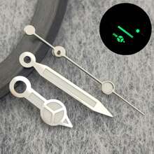 High-Quality NH35 Clock Hands, Rose Gold Plated Clock Hands For NH35/NH36/4R/7S Movement Watches, JBB1 Green/Blue Luminous Pointers - 24 - 查看 3
