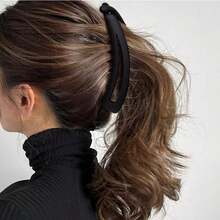 3个香蕉形发夹，发量充足，结实耐用，可扎马尾，垂直造型，高端扭结造型，适合日常使用。 - 彩色 - 查看 3