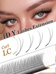 CoMango 12 Rows LC Curl New 2D Volume Lashes 0.07MM Ultra Thin 1D YY Lash Extensions Lightweight Pre-Made Fan Lash Extensions - LC - View 2