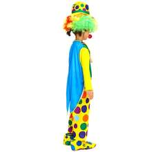 Trang phục chú hề Halloween cho trẻ em trai và gái, trang phục biểu diễn, tiệc sinh nhật, cosplay, phụ kiện không bao gồm tóc giả, mũi và giày. - màu đen - Xem 5