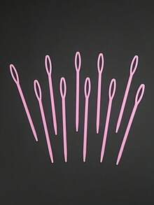 9cm Colorful Plastic Large Eye Needle, For Hands, DIY Knitting Needle For Cross Stitch, Sweater Sewing - Colored Plastic  Pins - View 8