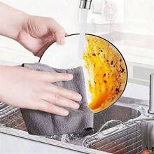 1/20/50Sheets Reusable Cleaning Wipe Household Kitchen Cloth Microfiber Towel Rolls Dish Rags Wash Paper Towel Replacement Microfiber Cleaning Cloth Roll - Multicolor - View 3