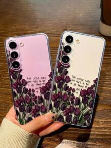 花朵图案高透明郁金香彩绘加厚防震手机壳，适用于 16/16 Pro/16 Plus/16 Pro Max、15 Pro Max、13、P14、P11、XS、XR、7/8、P、7/8 GES2、Galaxy S25、S25 Plus、S25、S25 Ultra、A50、A12、A32、A52、A72、A51、A21S、A13、A14、S22 Ultra、S23、A33、A53、S20 FE、11 Youth、12 Pro、12/12X、Note 11、9A、9C、Poco X3 NFC、10、9、Note 9、12C、Note 11 Pro、10C、Note 8专业版，国际版，不是国内版 - 彩色 - 查看 5