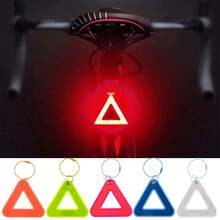 自行车反光三角标志，公路自行车反光安全警示标志。高可见度反光三角贴纸，适用于自行车、背包、宠物，增强夜间可见度。 - 彩色 - 查看 10