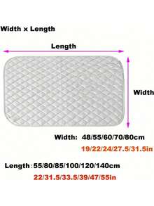 1 件便携式熨烫垫，加厚棉质银涂层隔热熨烫垫（不含熨衣板），可折叠便携式灰色熨烫垫，熨衣板替代品，棉质垫，圆形烘干机耐热垫，便携式灰色熨烫垫，适用于家庭、酒店和宿舍，设计为重型替代品，适合家庭和旅行，兼容传统熨衣板 - 經典款 - 查看 4