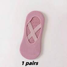 1/3/5/10双装女士瑜伽普拉提袜，硅胶防滑舞蹈运动袜，带抓地垫，适用于室内普拉提健身垫，适合瑜伽、普拉提、健身锻炼，是绝佳的圣诞礼物。 - 彩色 - 查看 22