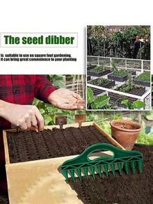 1个种子打孔器，种子间距工具，蔬菜种植工具，园艺通气耕耘器，专业园艺种子间距播种器 - 多色 - 查看 6