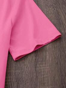 女士宽松休闲Y2K波西米亚风衬衫，简约办公/上学通勤装，英文字母和太阳印花针织开衫，适合所有季节的早午餐穿搭，粉色 - 粉色 - 查看 9