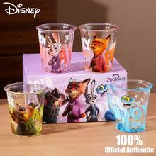 Disney Official Authentic Glass Cup High Beauty Water Cup Winter Milk Cup New Home Reverse Mouth Water Cup 4-Piece Set - Multicolor - View 1