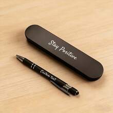 Customized Ballpoint Pen With Name Engraving And Metal Gift Box Personalized Metal Pen For Teachers Customizable Writing Pen - 1 Pen + 1 Pencil Case - View 7