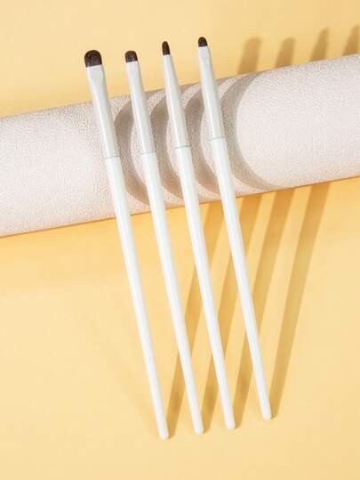 SEPROFE 4pcs Eyeshadow Brush Set, Premium Quality Horse Hair Eyeshadow Brushes, Fit For Eye Corner And Tail, Natural Contour Makeup Tools, 4 Brush Heads Suitable For Daily Eyeshadow Use