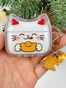 1个招财猫咪手持金元宝4/Pro 3蓝牙耳机保护套，可爱保护套 - 彩色 - 查看 7