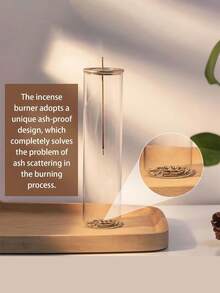Elegant Glass Aromatherapy Diffuser With Removable Ash Tray | Easy To Clean Cylindrical Stand Suitable For Meditation, Yoga, SPA And Relaxation | Nordic Zen Home Decor | Christmas And Thanksgiving Gift - Multicolor - View 3