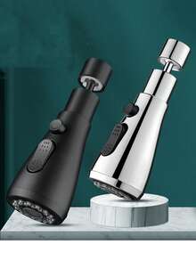 1pc 360° Rotatable Kitchen & Bathroom Universal Faucet Extension Sprayer, Sink Splash Proof Water Tap Adapter - Multicolor - View 5