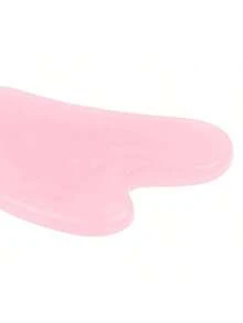 Rose Quartz Heart-Shaped Facial Beauty Massage Scraping Board, V-Shaped Face Beauty Tool - Gua Sha Board - View 3
