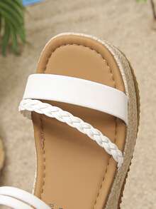 Giày sandal cao gót cho trẻ em - trắng - Xem 8
