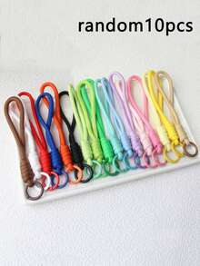 10/20 Cores Conjunto de Corda de Nylon DIY para Tecelagem Artesanal, Adequado para Acessórios de Mochila, Materiais Artesanais e Fabricação de Joias, Presente Perfeito para o Dia dos Namorados - Corda de nylon colorida com fivela - Visão 20