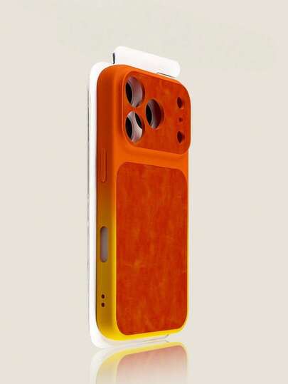 1 pièce Étui de téléphone style resort, couleur dégradé coucher de soleil, compatible avec iPhone 17 Pro Max, 17 Pro, 16, 15, 14, 13 Pro Max, Air, orange, rose, bleu, en silicone souple