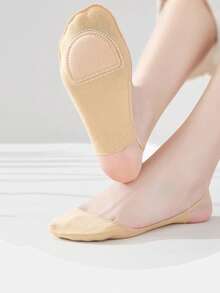 5 Pairs Women's Invisible Non-Slip Boat Socks, Breathable Moisture-Wicking Thick Sole, Suitable For High Heels & Flats, Summer - Multicolor - View 17