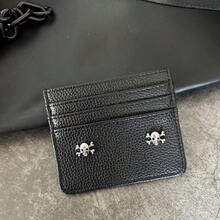 Ultra-Thin Credit Card Holder Coin Purse, PU Leather Multi-Card Slots Bank Card Case - Black - View 1