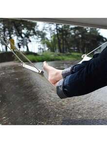 1pc Foot Hammock, Desk Hanging Foot Rest To Relieve Foot Fatigue, Office Relaxation - One Size - View 6