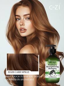 C-ZI 迷迭香强韧洗发露，草本精华强健发根，深层滋养，重现秀发光泽，300毫升/10.144液盎司 - 300毫升 - 查看 3