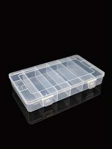 1/2pcs Transparent Delicate Jewelry Storage Box, Plastic Jewelry Craft Painting Storage Box, Transparent Small Fishing Tackle Box, Sewing Embroidery Storage Box - A - View 7