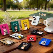 Personalized Pet Portrait Magnetic Bookmark, Animal Bookmark, Pet Memorial Bookmark, Pet Photo Page Marker, Pet Keepsake, Pet Lover Bookmark - Multicolor - View 4