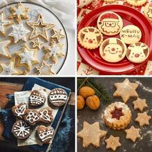 20pcs Stainless Steel Baking Molds, Heart, Star, Flower, Round Cookie Cutters, Suitable For Fruit, Icing Cookies Shaping, Birthday Party, Christmas, Valentine's Day Decoration - Silver - View 5