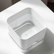 Pot Tanaman Otomatis dengan Alas Transparan, Pot Plastik Bernapas dengan Inti Air untuk Tanaman Dalam Ruangan, Dekorasi Rumah dan Kantor - B - View 11