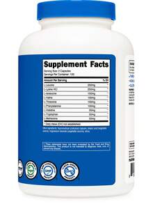 Nutricost EAA Capsules 1200mg, 240 Capsules - Essential Amino Acids, 120 Servings - Non-GMO, Gluten Free & Vegan - Khác - Xem 5