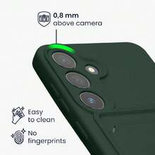Funda Billetera Compatible con Samsung Galaxy S24 Funda con Tarjetero - Carcasa Cartera Protectora con Espacio para Tarjeta - Verde Oscuro,43350129 - Champán - Ver 5