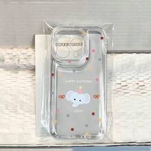 动漫新款可爱动物图案手机壳，兼容苹果17、17 Pro Max、16、15 Pro Max、14 Plus、13、12、11、XS、XR、X、7 和 Series S21/S22/S23/S24/S25/S26、A71、A51、A55 - 全包边保护，优雅设计，精准开孔，国际版，非国内版 - 彩色 - 查看 2