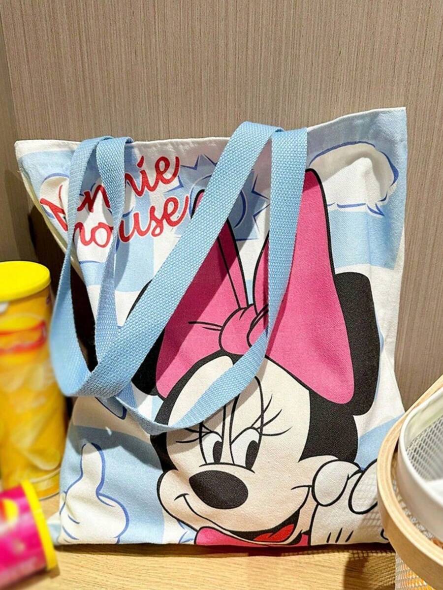 Large Capacity Slouchy Style Tote Bag, Fashion Shoulder Bag, Japanese Commuter Canvas Bag, Suitable For Holidays, Halloween, Christmas, Multi-Purpose, Best Gift For Friends And Family - Multicolor - View 1
