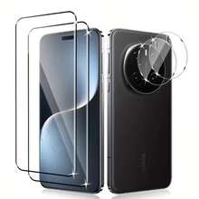 4 buah Pelindung Layar untuk Honor 600/600 Pro/200 Lite/200 Smart/400 Smart/X7d/400 Lite/600 Lite/Magic 7, Pelindung Layar Lengkung, Pelindung Lensa Kamera Definisi Tinggi, Film Kaca Tempered Anti Gores, Kompatibel dengan Casing Ponsel, Anti Sidik Jari, Pelindung Lensa Kamera, Pelindung Layar Kaca Tempered, Pelindung Lensa Kamera Definisi Tinggi 3D, Pelindung Kamera Belakang - Clear - View 11