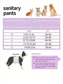 Pet Dog Diapers, Physiological Pants, Physiological Belts For Male/Female Dogs, 3D Tailored Design For Easy Movement - Multicolor - View 8