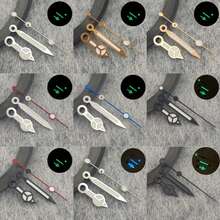 High-Quality NH35 Clock Hands, Rose Gold Plated Clock Hands For NH35/NH36/4R/7S Movement Watches, JBB1 Green/Blue Luminous Pointers - 24 - 查看 2