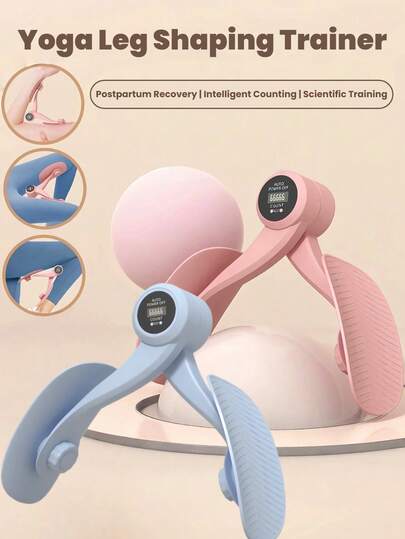 TPE瑜伽腿部训练器，家用健身器材，用于盆底肌训练、骨盆倒置、髋关节夹紧、大腿内侧健康恢复、塑造大腿、手臂和腿部线条，减肥运动工具，适用于紧致和塑造腹部和腿部线条