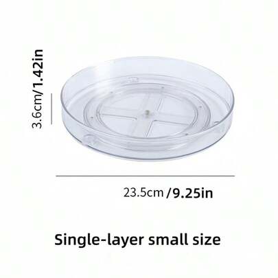 Multifunktionale drehbare Aufbewahrungsablage für die Küchenarbeitsplatte, Gewürzbox Aufbewahrungsablage, Kosmetikaufbewahrungsregal, rutschfeste drehbare Basis als Figurenständer