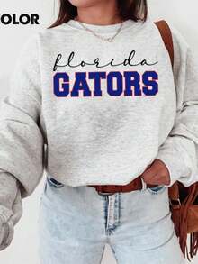Florida Gators Sweatshirt, Vintage Florida Football Shirt, Retro Game Day Sports Tee, Gators Fan Gift Unisex (2) - 灰色 - 查看 1