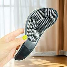 Luxury Rhinestone Anti-Static Hair Brush With Cushion Handle, Suitable For All Hair Types, ABS Plastic Handle Comb, Hair Styling Tool - White - View 5