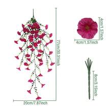 2 bông hoa bình minh nhân tạo chống tia UV, có màu hồng và đỏ hồng, thích hợp trang trí nhà cửa trong nhà/ngoài trời, vòng hoa cửa, trang trí đám cưới, Ngày của Mẹ, trang trí sân vườn mùa xuân/hè, trang trí cây cảnh nhân tạo ngoài trời. - Nhiều màu - Xem 14