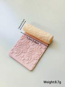 High Precision Pottery Textured Rolling Pin - Durable Plastic Handcraft Mold, Suitable For DIY Jewelry Making And Art Design, Soft Clay Texture Tool With Fine Patterns, Ideal For Unique Handmade, Decorative Earrings | Textured Craft Surface, Jewelry Making Supplies - Texture Roller - View 53