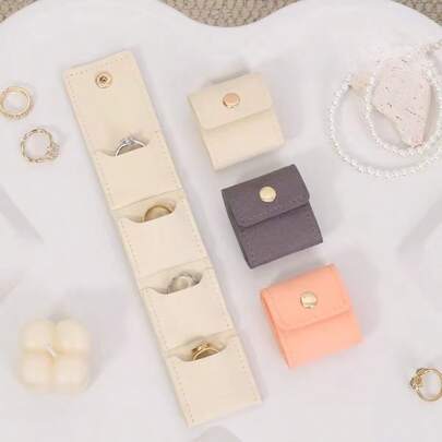 1 Luxury Portable Travel Earring Jewelry Storage Pouch Portable Ring Bag With Premium Storage & Stylish Design