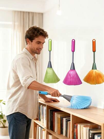 10pcs Feather Duster Suitable For Household & Car Cleaning,Fluffy Microfiber Delicate KitchenDuster Laptop Keyboard Brush Computer Screen Cleaner Tool,Microfiber Delicate Duster & Detail Brush,Multi- Crevice Dusting With Soft Feather Bristles, Compact For Computer Keyboards, Car Steering Wheel, Tight Spaces - For, Office, Car Interior Use