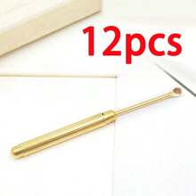 3/5/8/12pcs, Mini Metal Spoons Tone For Ear Cleaning Micro Scoop With Keychain, Travel - View 15