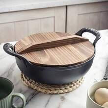 Cast Iron Ingot Pot, Thick Double-Ear Stew Pot, Soup Pot. Small Wok, Frying Pan, Non-Stick Flat Bottom Pan, No Coating - View 10