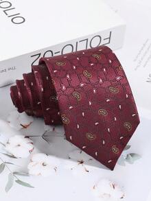 1pc Men's Fashion Cashew Pattern Tie, Casual Versatile Suitable For Daily Commute, Outing, Party Matching - Multicolor - View 3