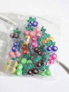 15/20/30pcs Mini Claw Clips, Multi-Color Small Hair Clips, Bangs Clips, Hair Accessories Beach Vacay Hair Claws - Multicolor - View 3